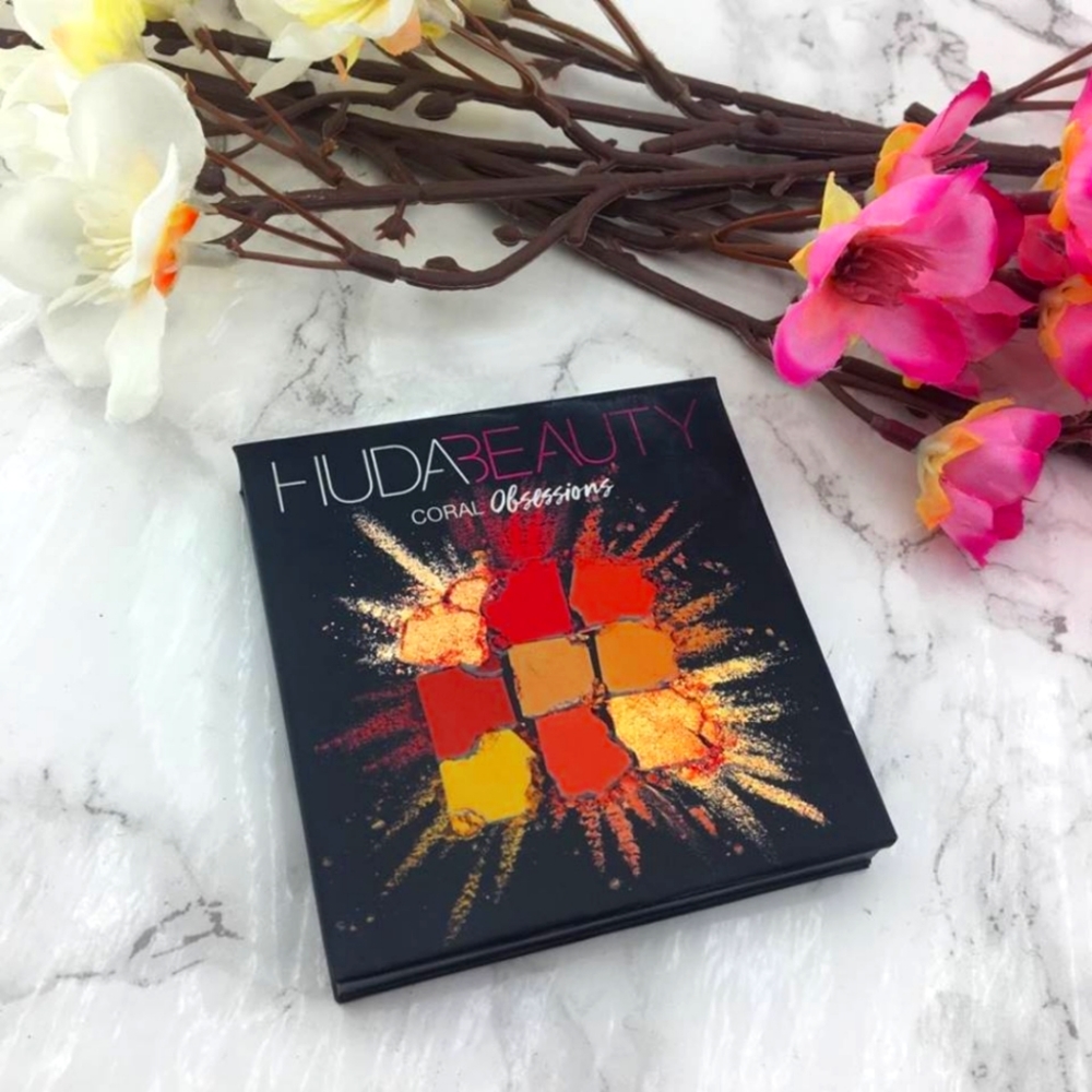 NWT Huda Beauty Coral Obsession Eye Palette